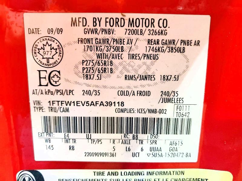 2010 Ford F150 Supercrew