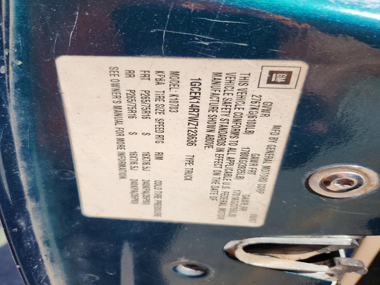 1998 Chevrolet GMT-400 K1500