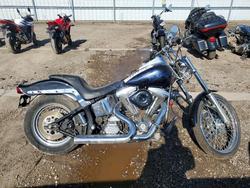 Salvage motorcycles for sale at Elgin, IL auction: 1998 Harley-Davidson Fxst Custom