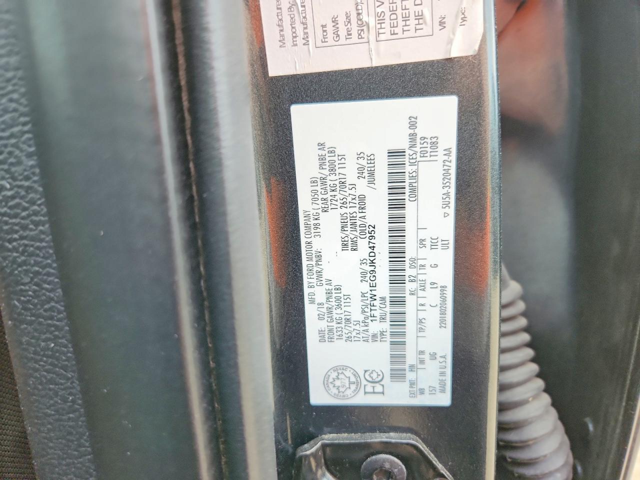2018 Ford F150 Supercrew