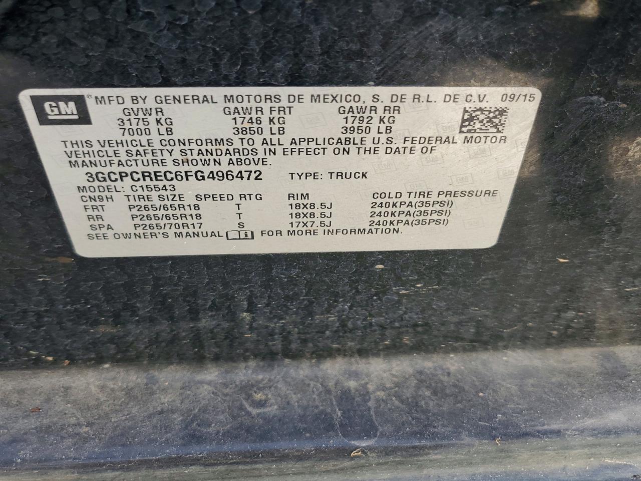 2015 Chevrolet Silverado C1500 LT