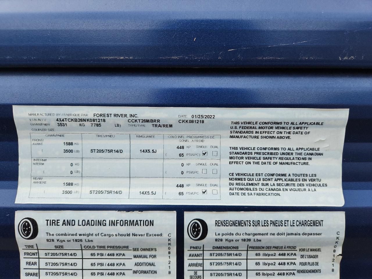 2022 Foresriver 2022 Forest River Grey Wolf Camper