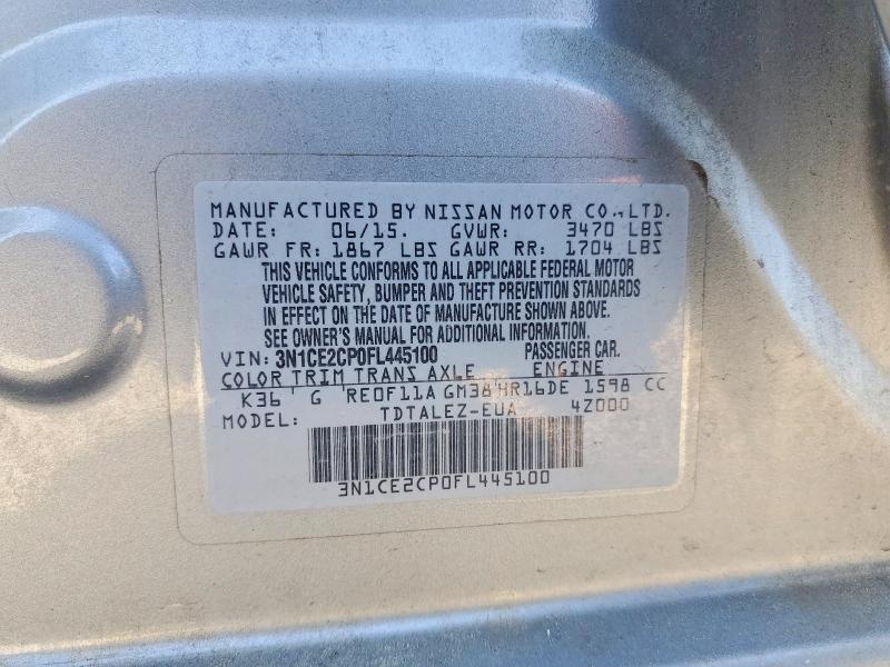 2015 Nissan Versa Note sl