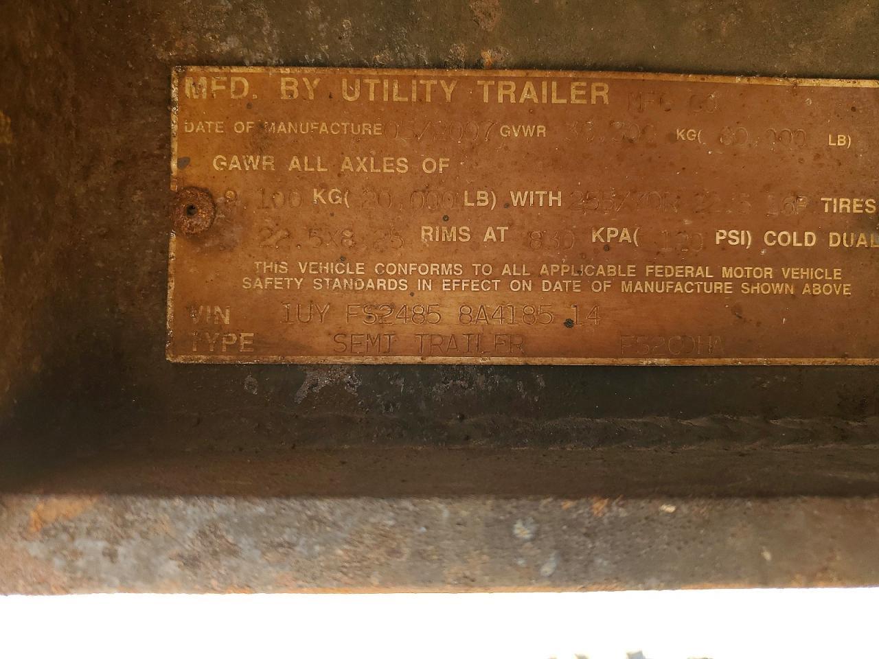 2008 Utility Trailer Trailer