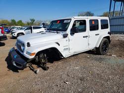 Salvage cars for sale from Copart Chicago Heights, IL: 2024 Jeep Wrangler Sahara 4XE