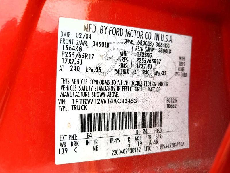 2004 Ford F150 Supercrew