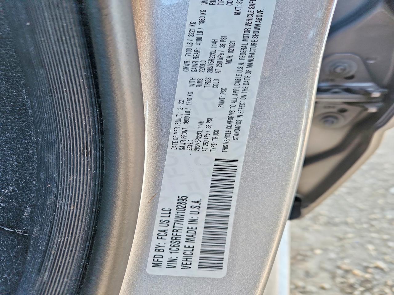 2022 Dodge 1500 Laramie