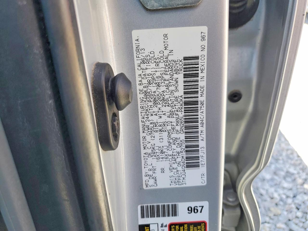 2013 Toyota Tacoma Double Cab Prerunner