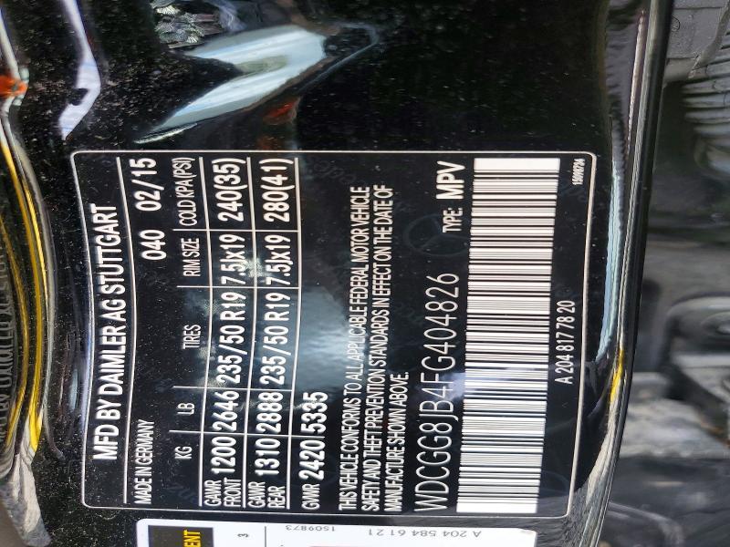 2015 Mercedes-Benz Glk 350 4matic