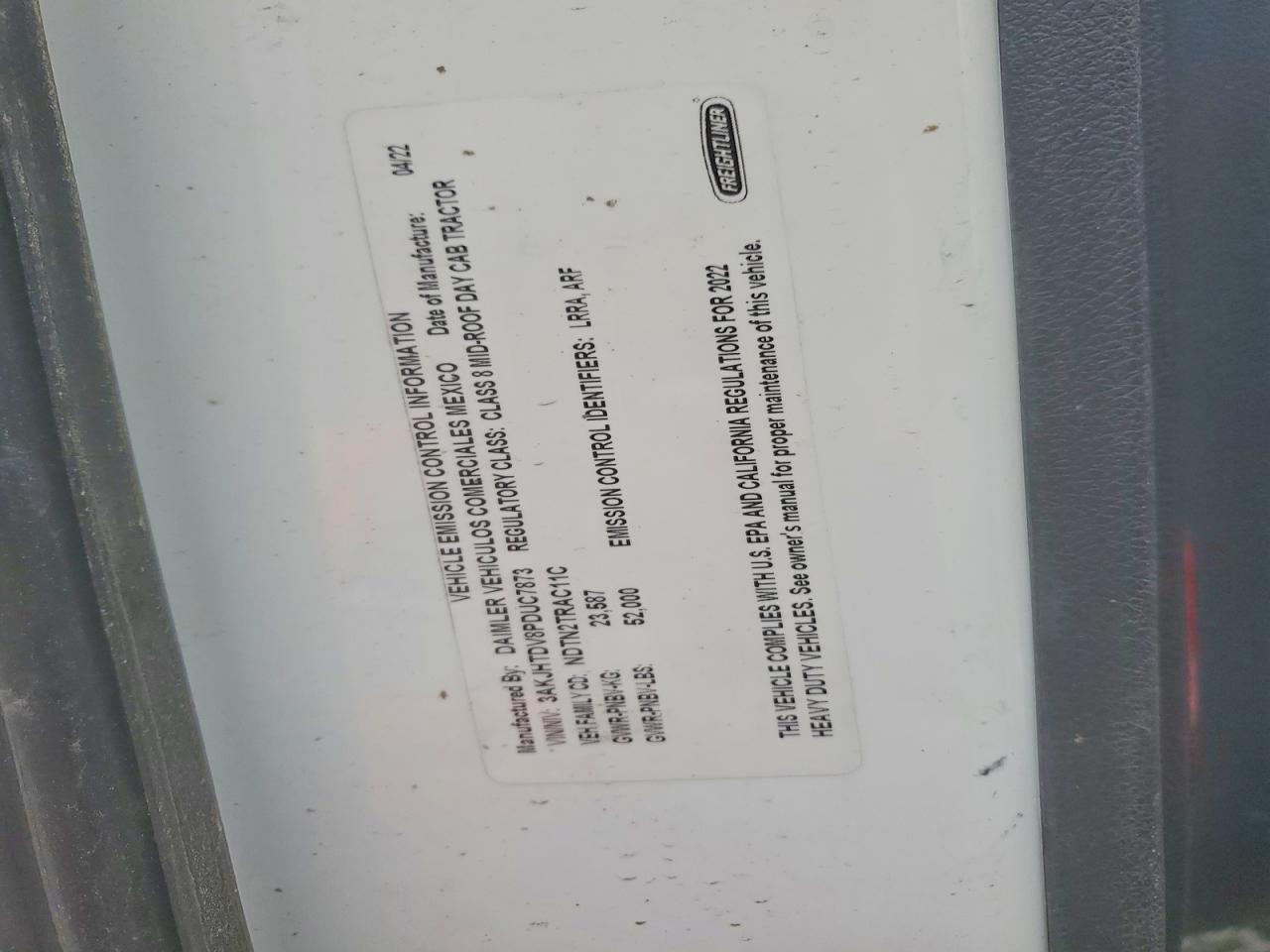 2023 Freigliner 2023 Freightliner Cascadia 116 Semi Truck