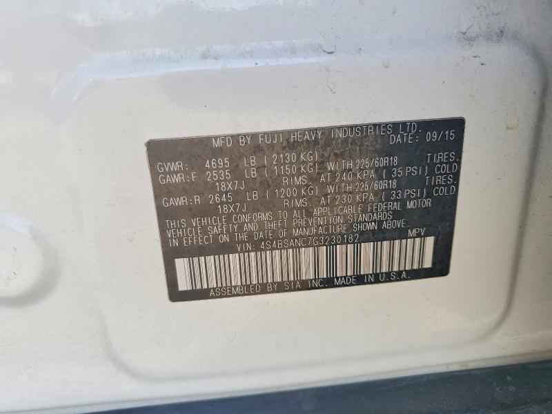 2016 Subaru Outback 2.5i Limited