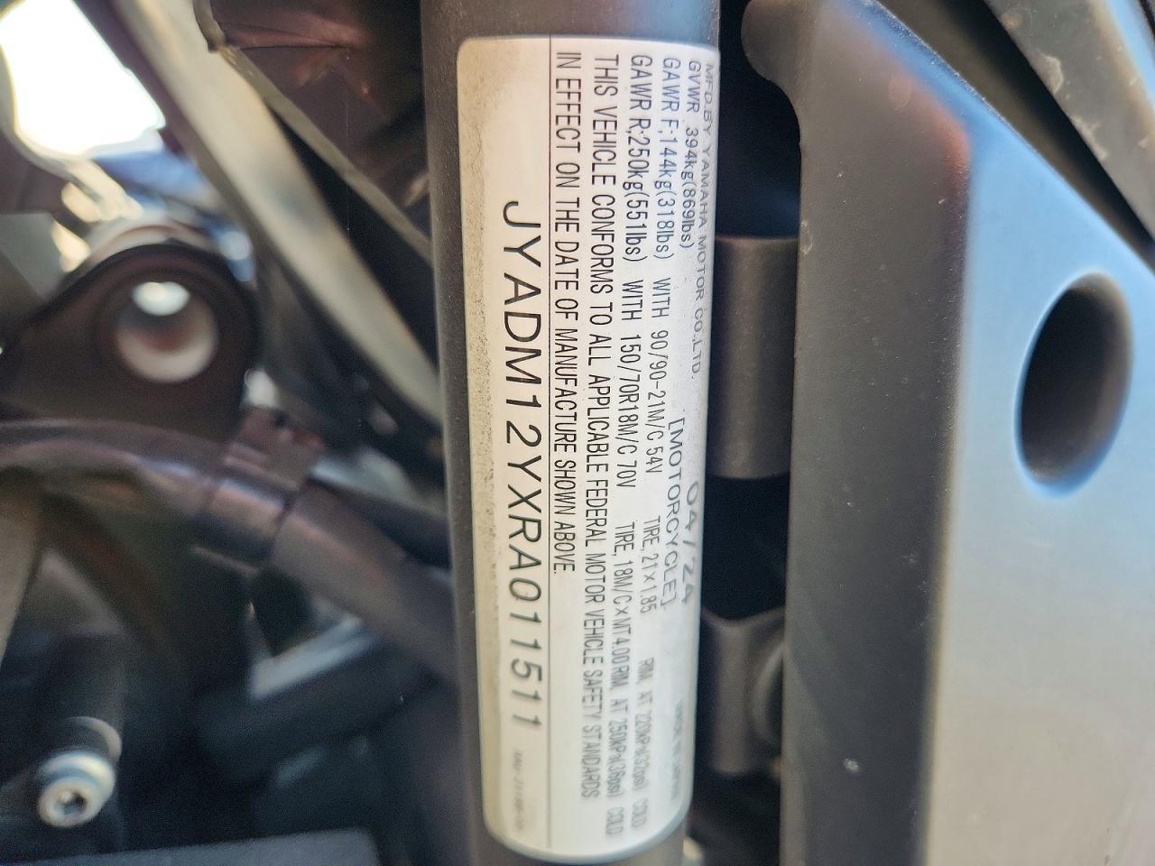 2024 Yamaha XTZ690