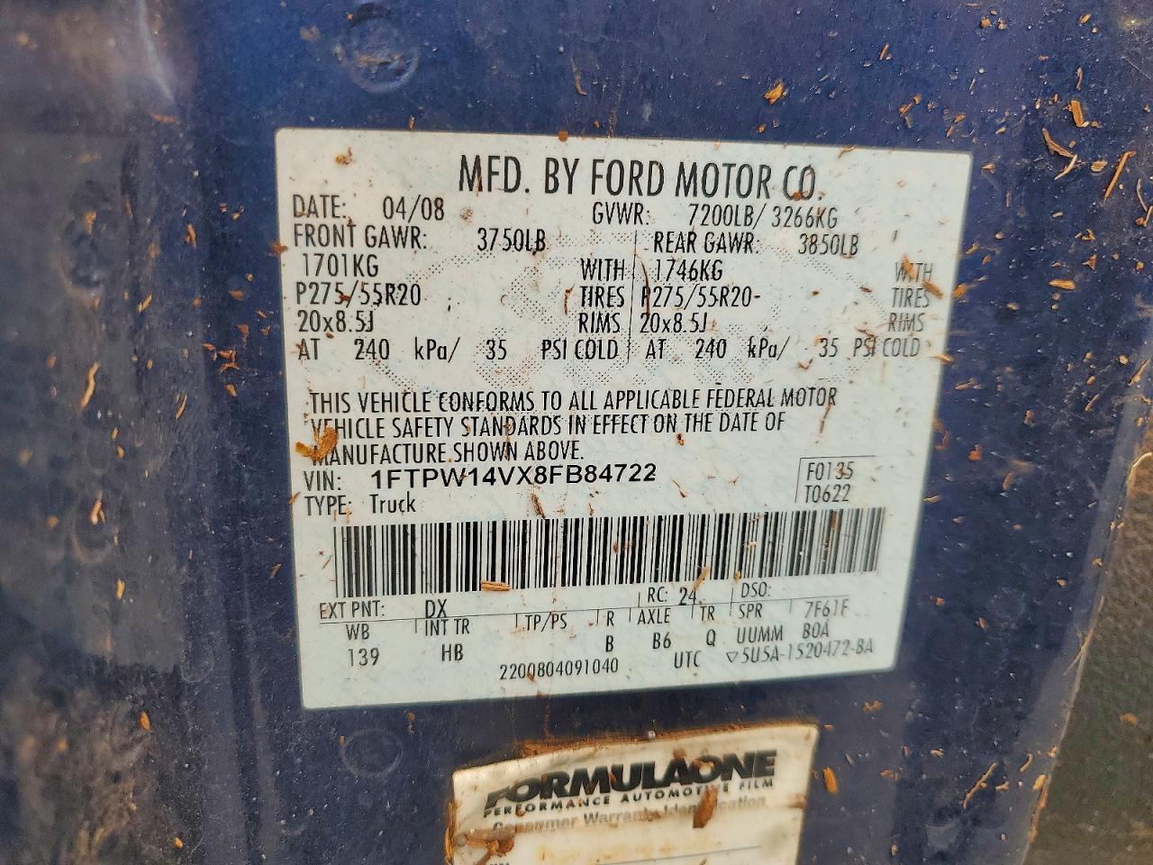 2008 Ford F150 Supercrew