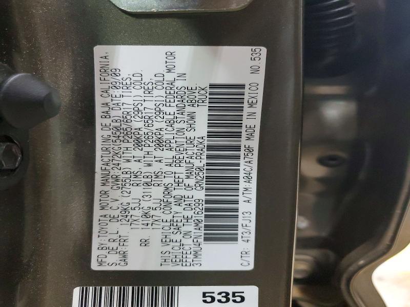 2010 Toyota Tacoma Double cab Long bed