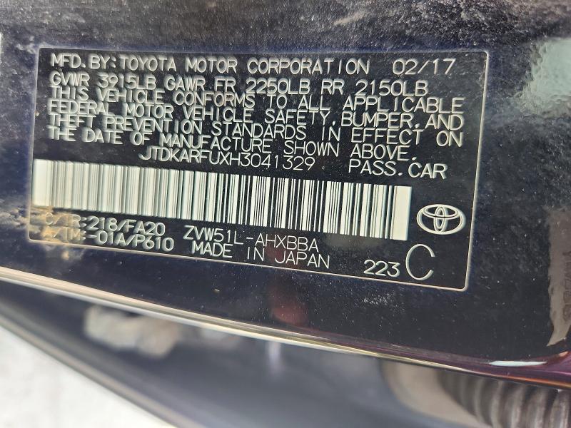2017 Toyota Prius two eco