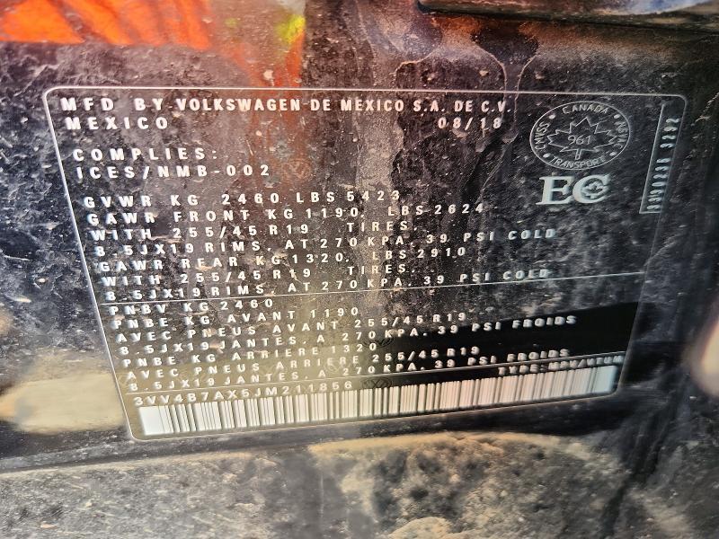 2018 Volkswagen Tiguan sel Premium