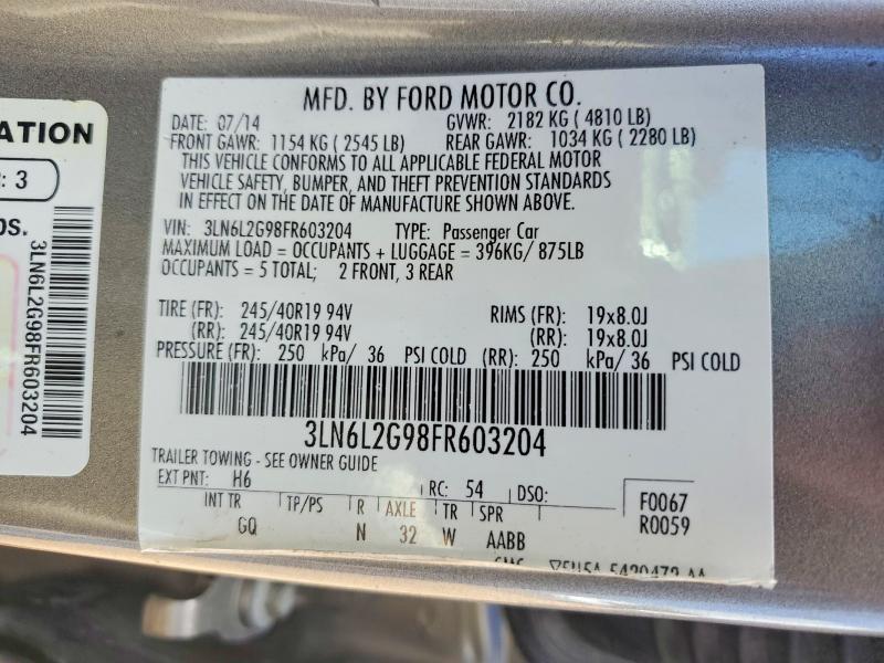 2015 Lincoln Townhouse MKZ