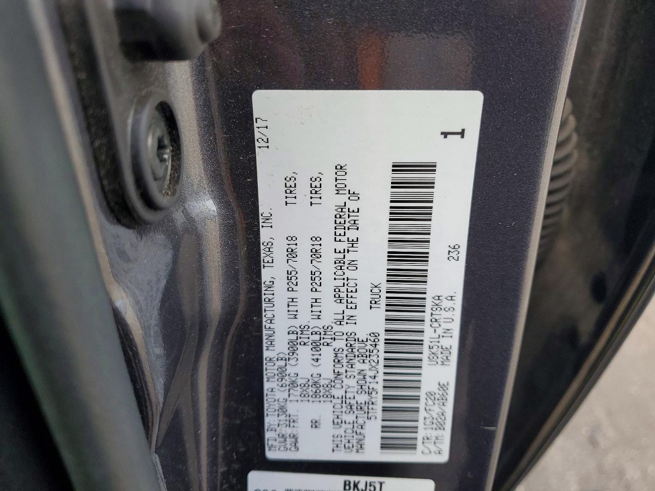 2018 Toyota Tundra SR5