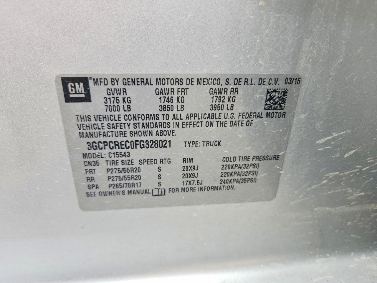 2015 Chevrolet Silverado C1500 LT