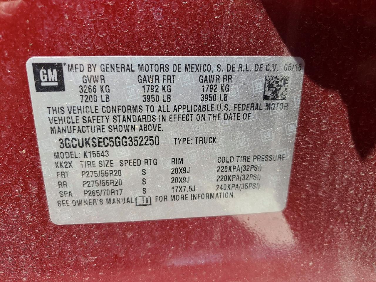 2016 Chevrolet Silverado K1500 LTZ