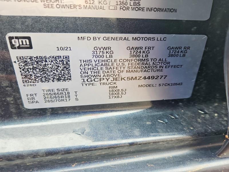 2021 Chevrolet Silverado K1500 LT