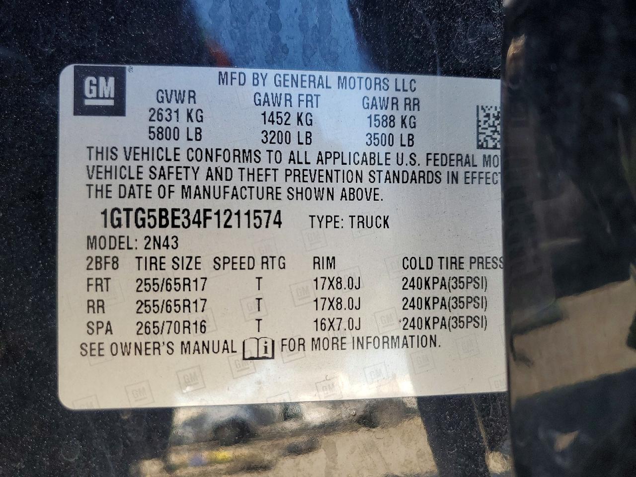 2015 GMC Canyon SLE