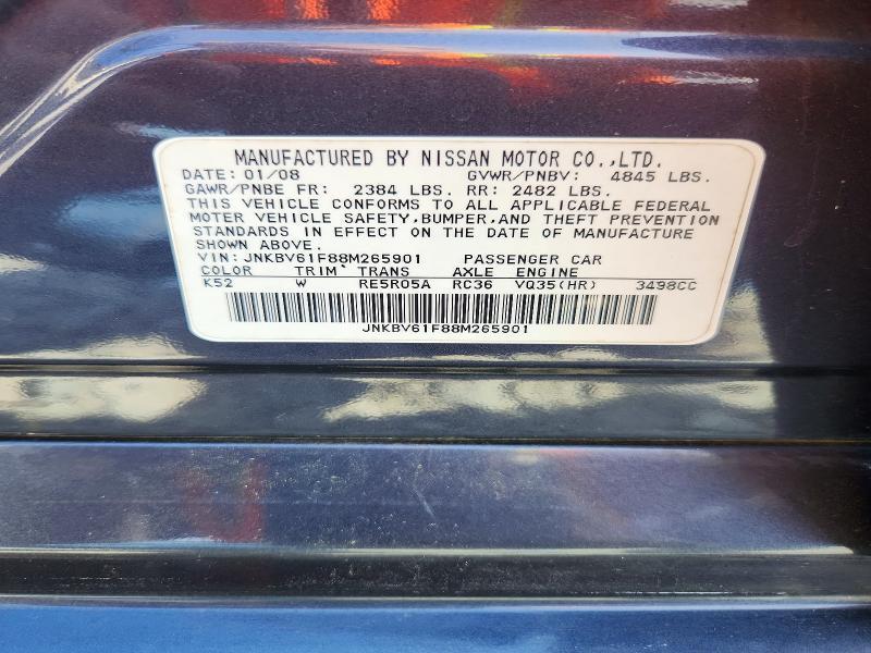 2008 Infiniti G35 x