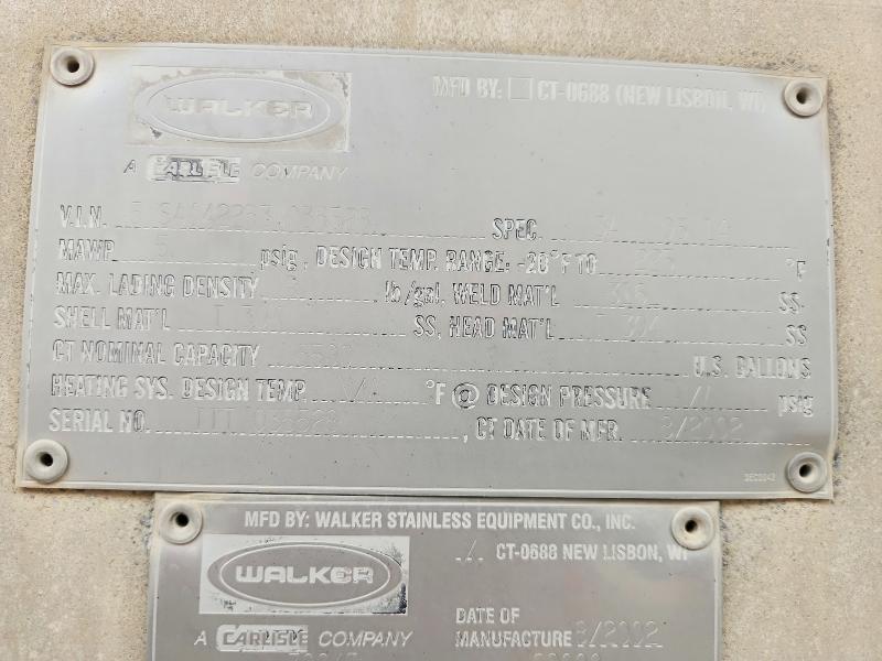 2003 Walker Tank Trailer
