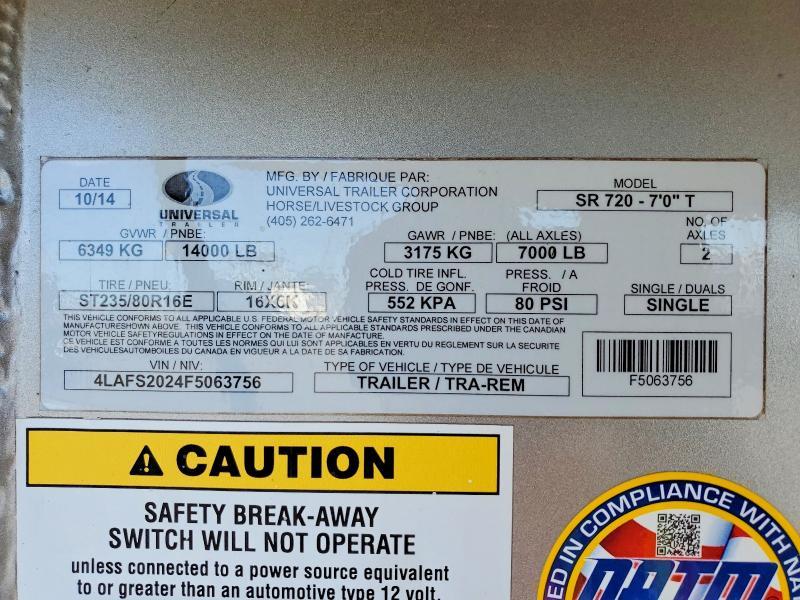 2015 Sooner Horse Trailer