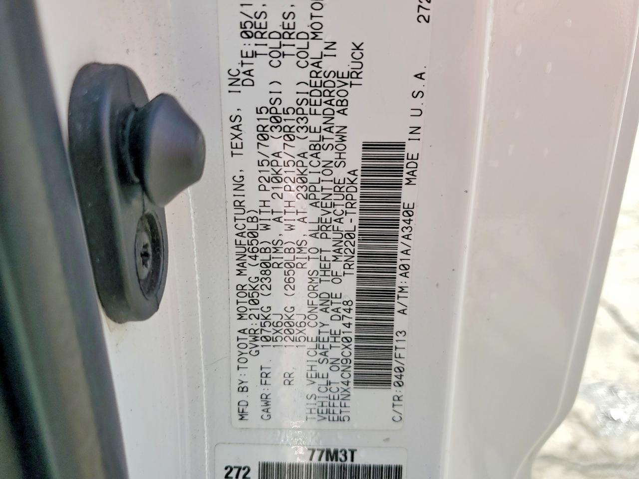 2012 Toyota Tacoma Base