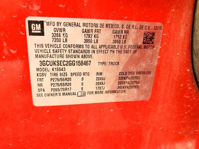 2016 Chevrolet Silverado K1500 ltz