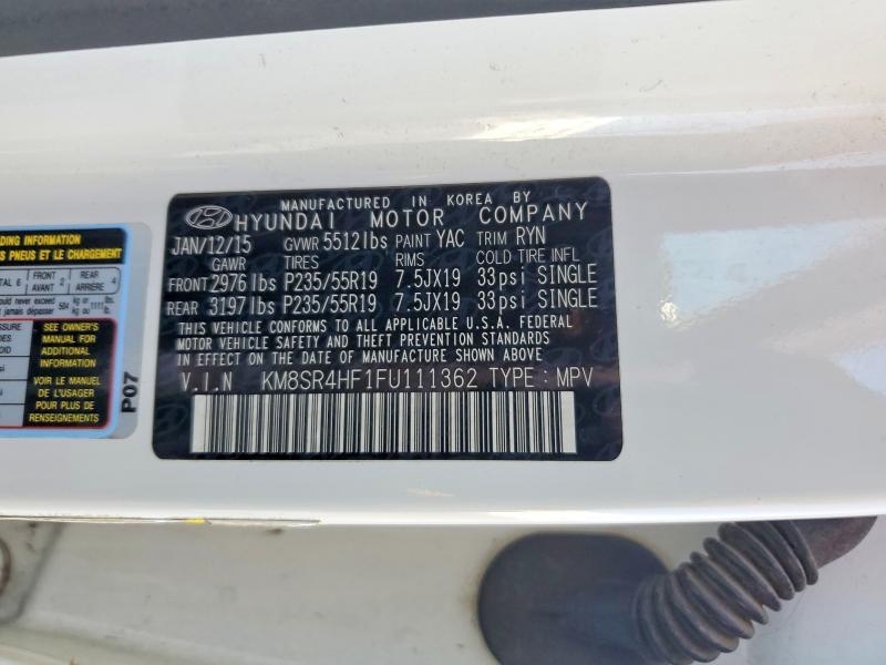 2015 Hyundai Santa fe Limited