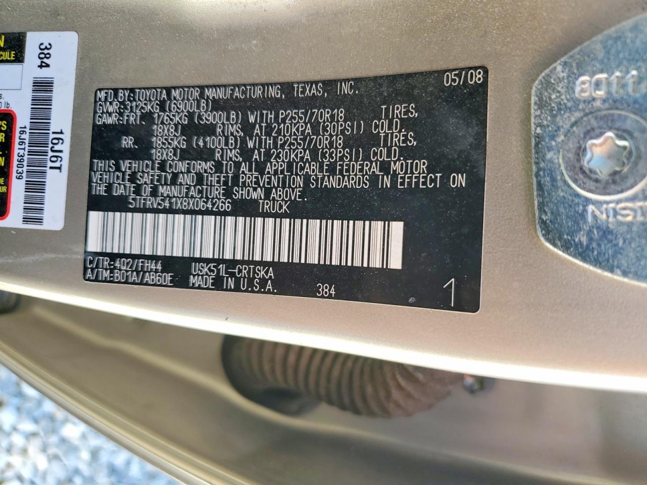 2008 Toyota Tundra Grade