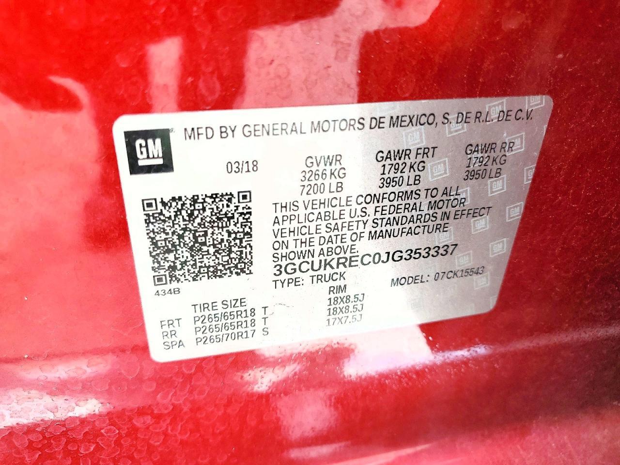 2018 Chevrolet Silverado K1500 LT