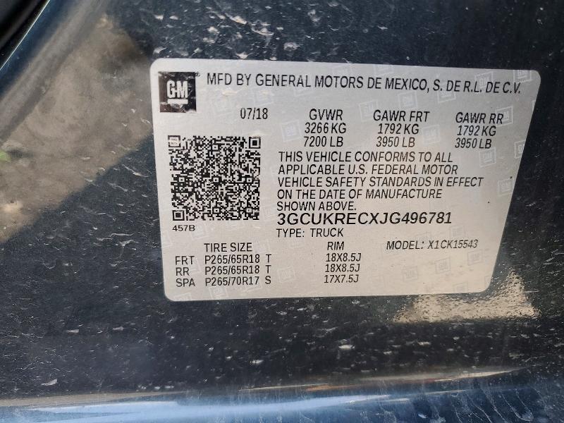2018 Chevrolet Silverado K1500 LT