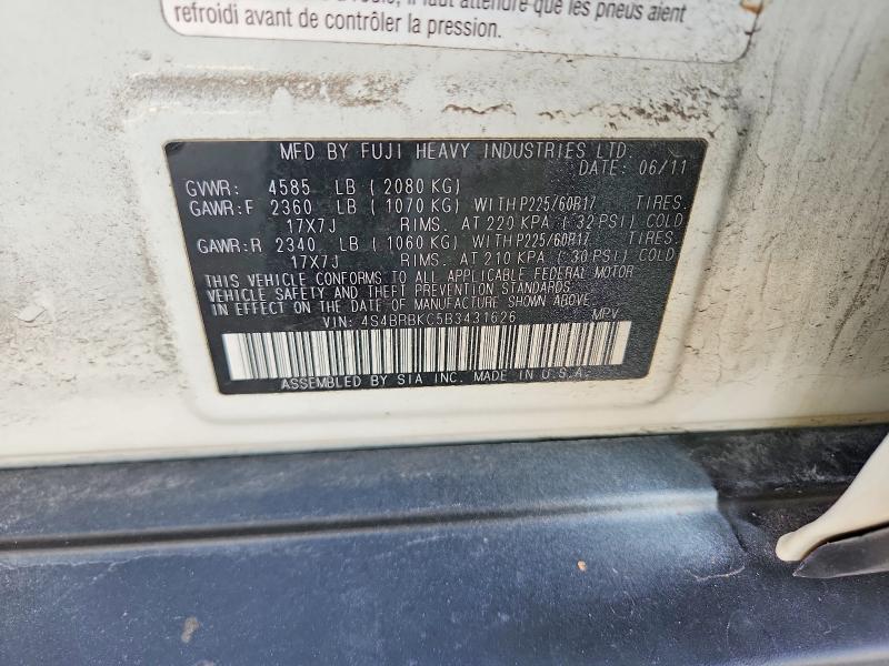 2011 Subaru Outback 2.5i Limited