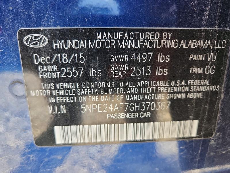 2016 Hyundai Sonata se