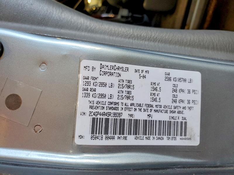 2005 Chrysler Town & Country lx
