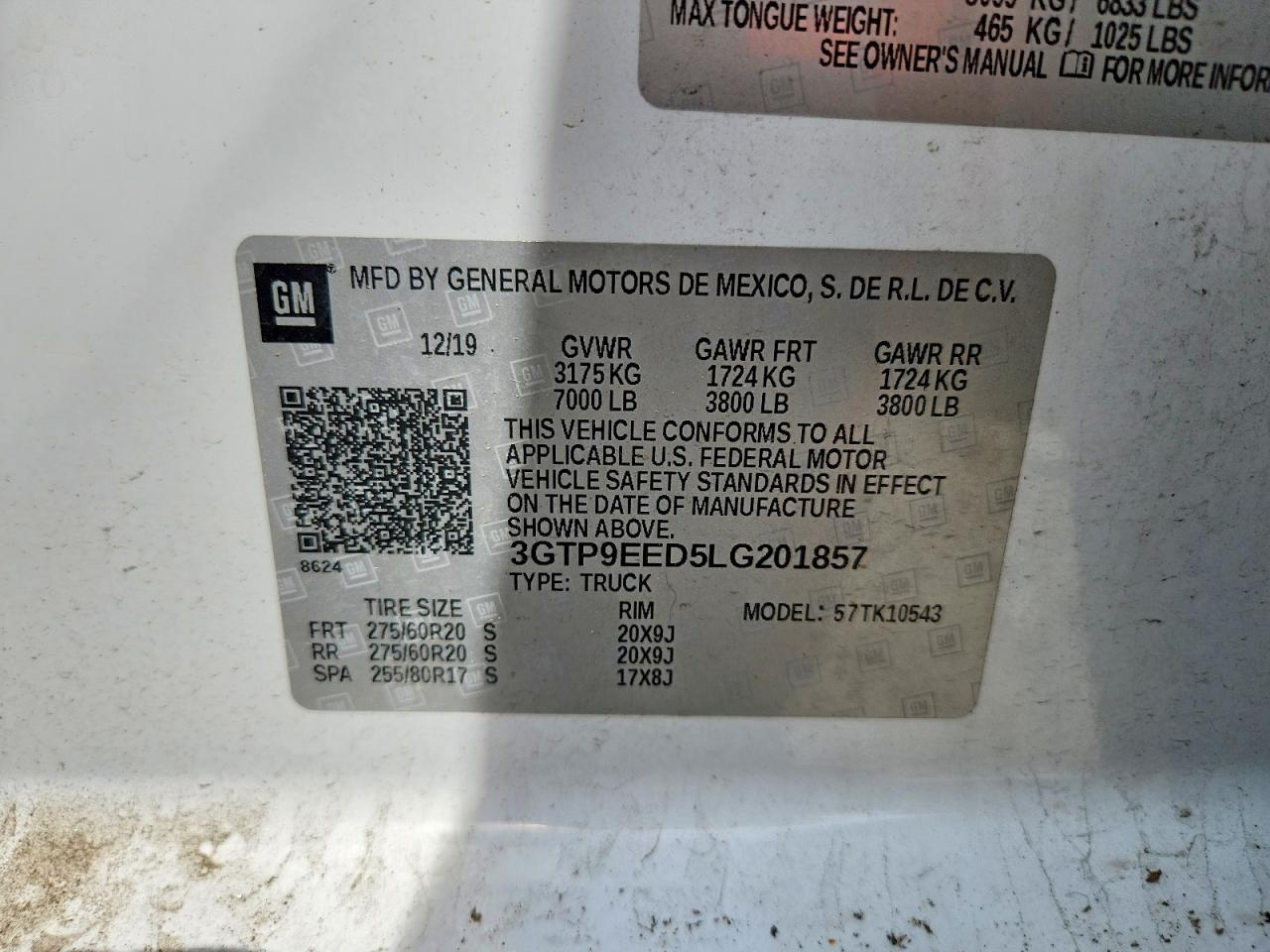 2020 GMC Sierra K1500 AT4