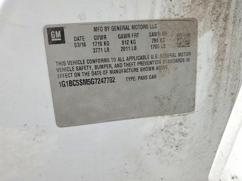 2016 Chevrolet Cruze ls