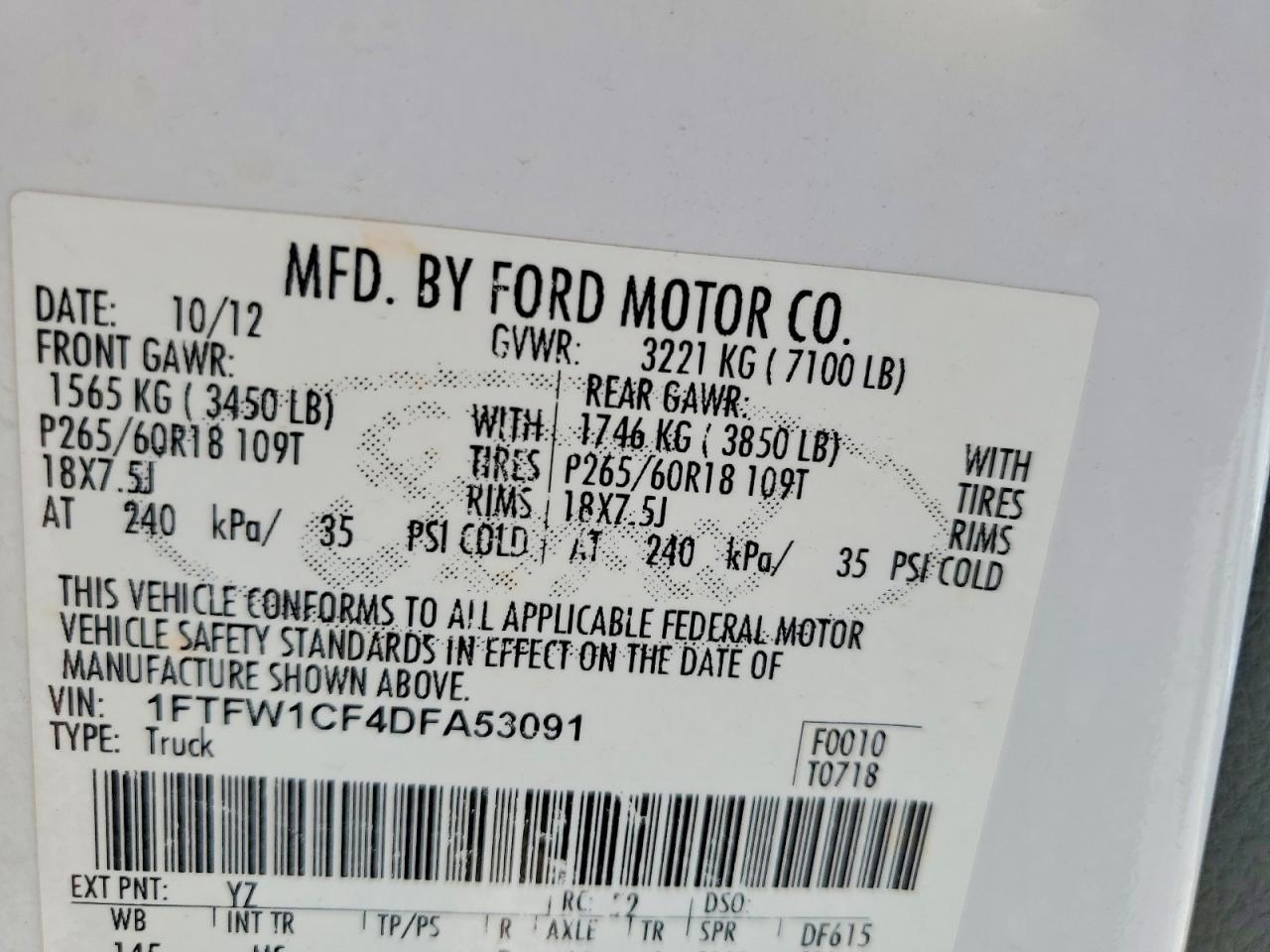 2013 Ford F150 Supercrew