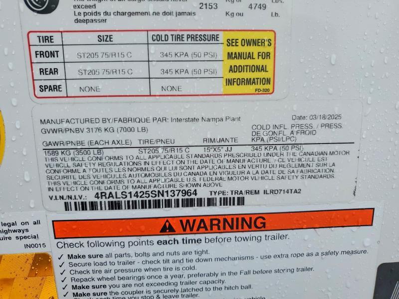 2025 Interstate ILRD7141TA2 Enclosed Cargo Trailer