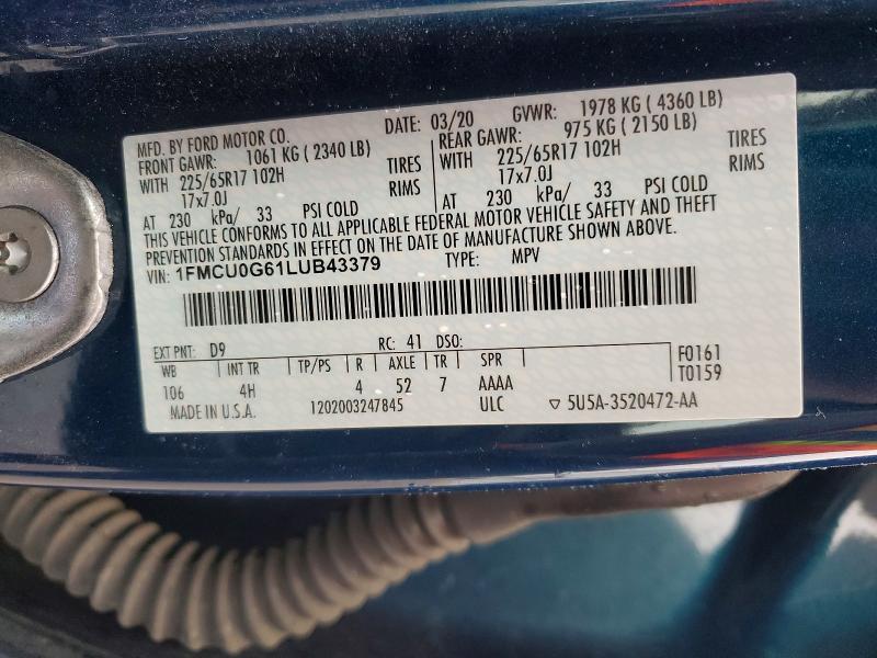2020 Ford Escape se