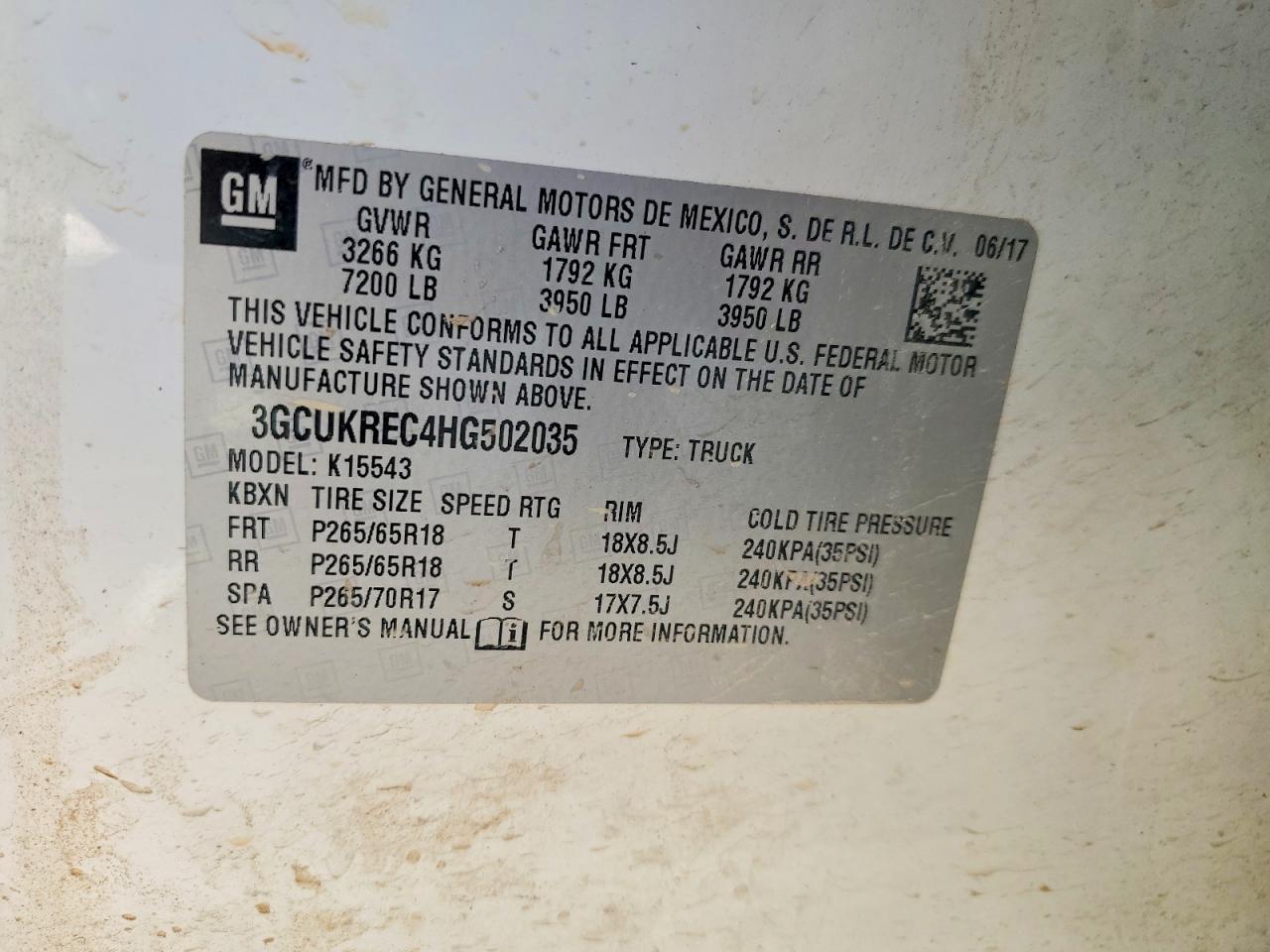 2017 Chev Silverado K1500 LT