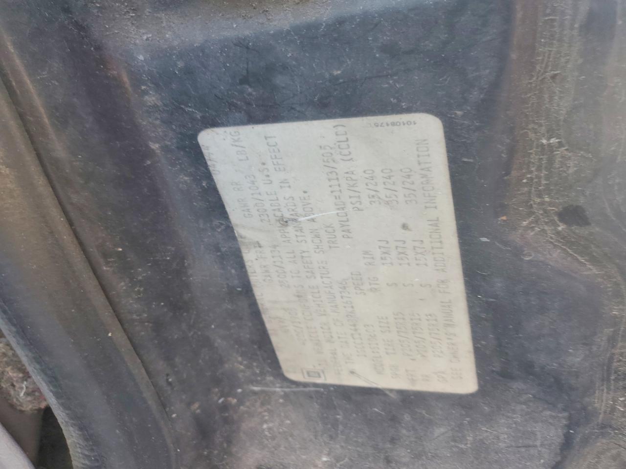 1994 Chevrolet S Truck S10