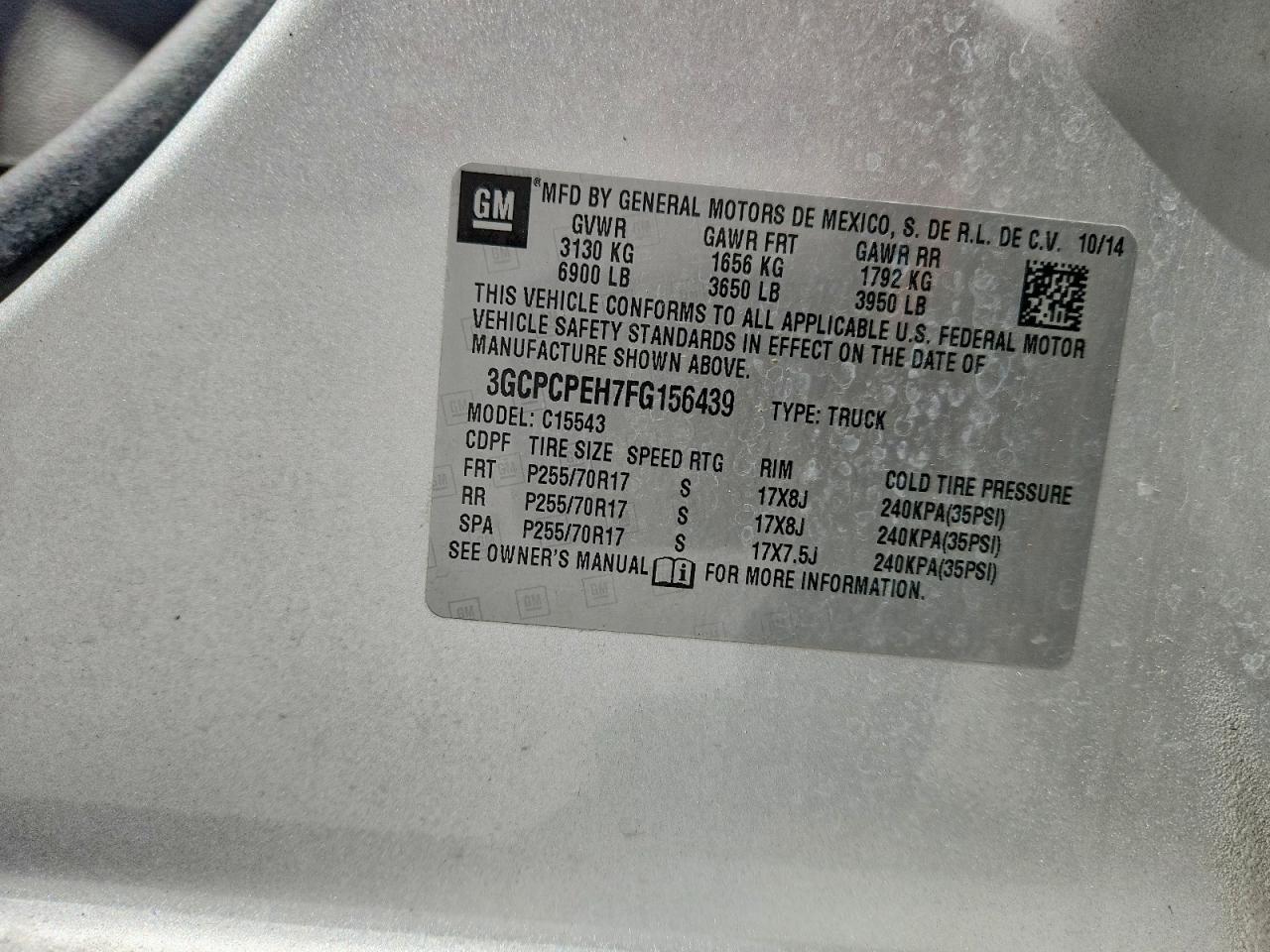 2015 Chevrolet Silverado C1500