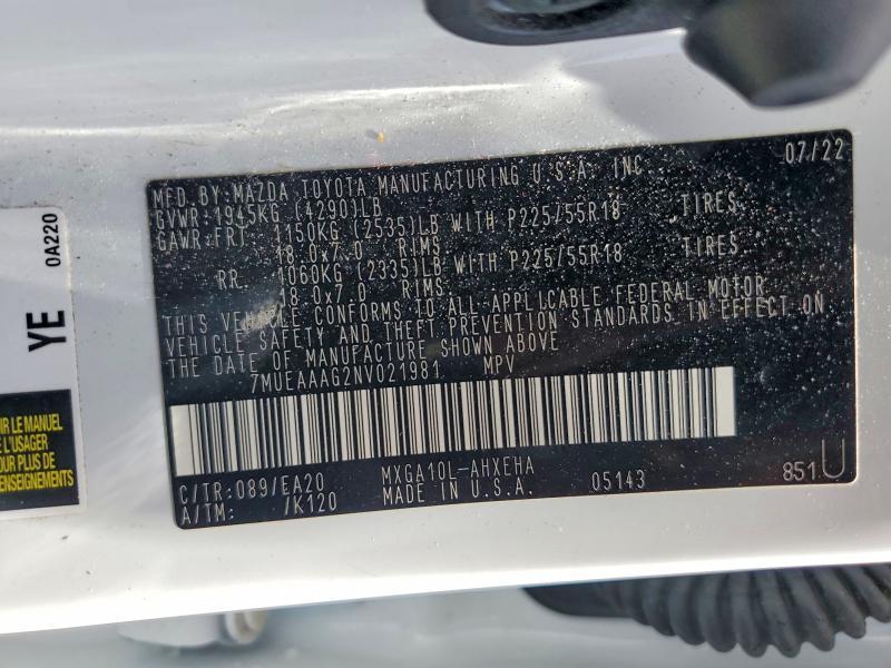 2022 Toyota Corolla Cross xle