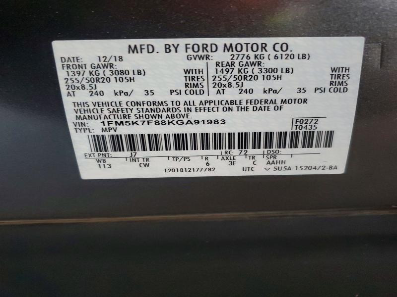 2019 Ford Explorer Limited