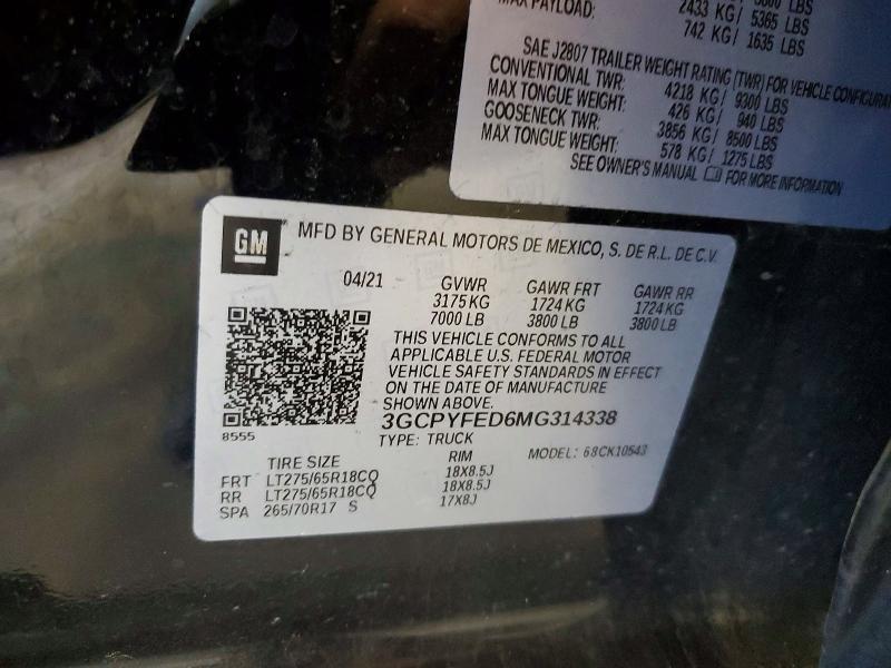 2021 Chevrolet Silverado K1500 LT Trail Boss