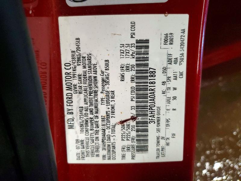 2010 Ford Fusion sel